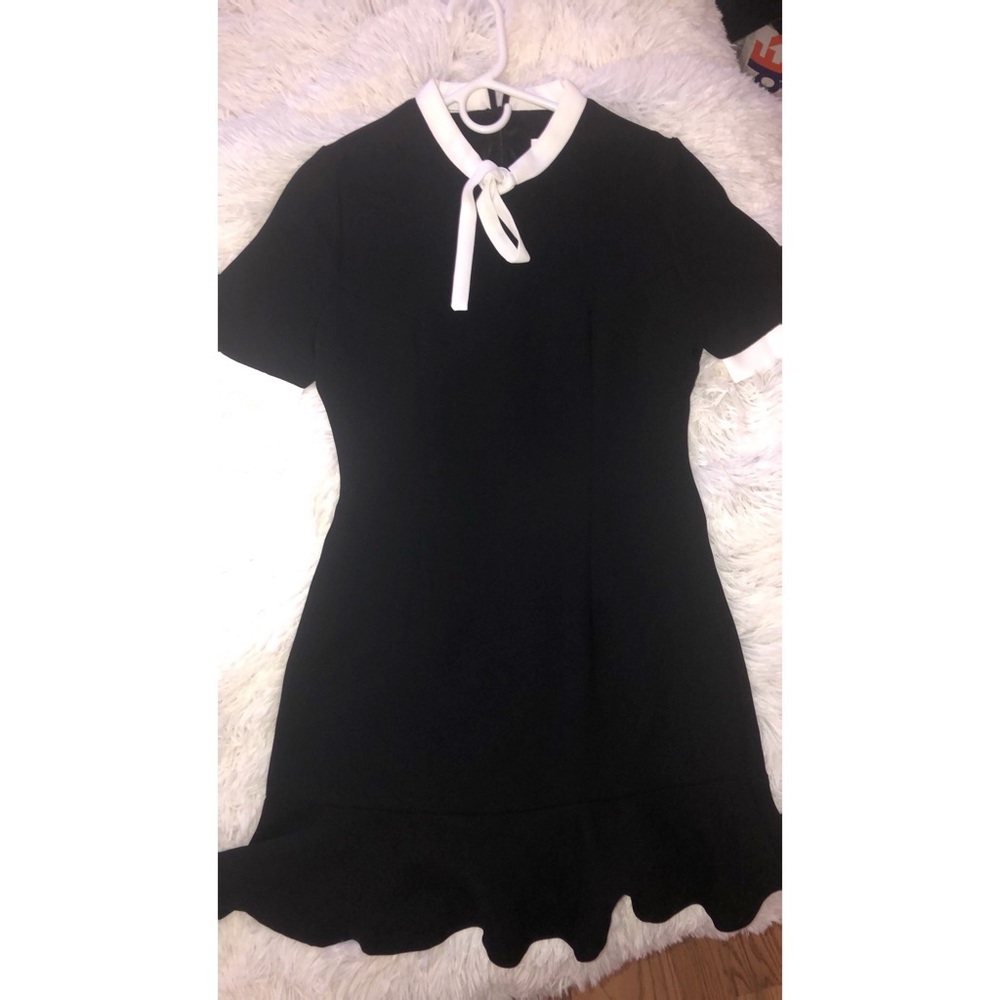 Cute Korean mini dress black/white